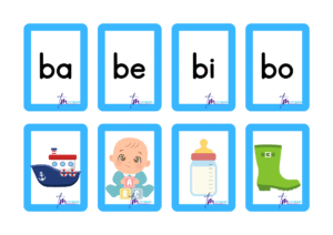 Tarjetas para aprender las sílabas