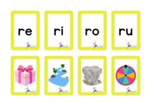 Tarjetas para aprender las sílabas