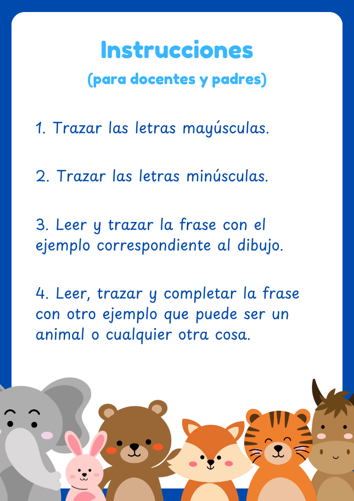 Vamos a trazar el abecedario