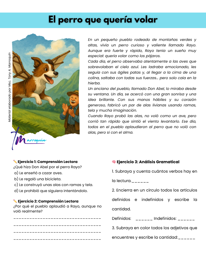 El perro que quería volar