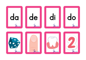 Tarjetas para aprender las sílabas