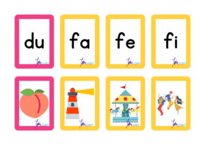 Tarjetas para aprender las sílabas