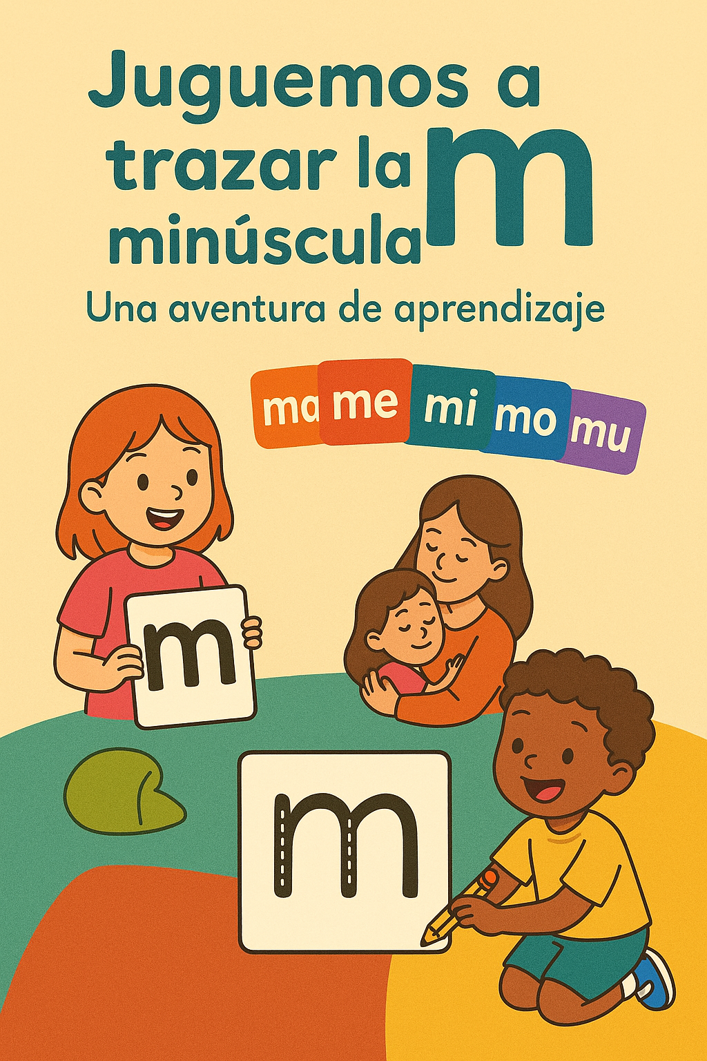 Cuadernillo de trazos para la letra m minúscula con ejercicios guiados