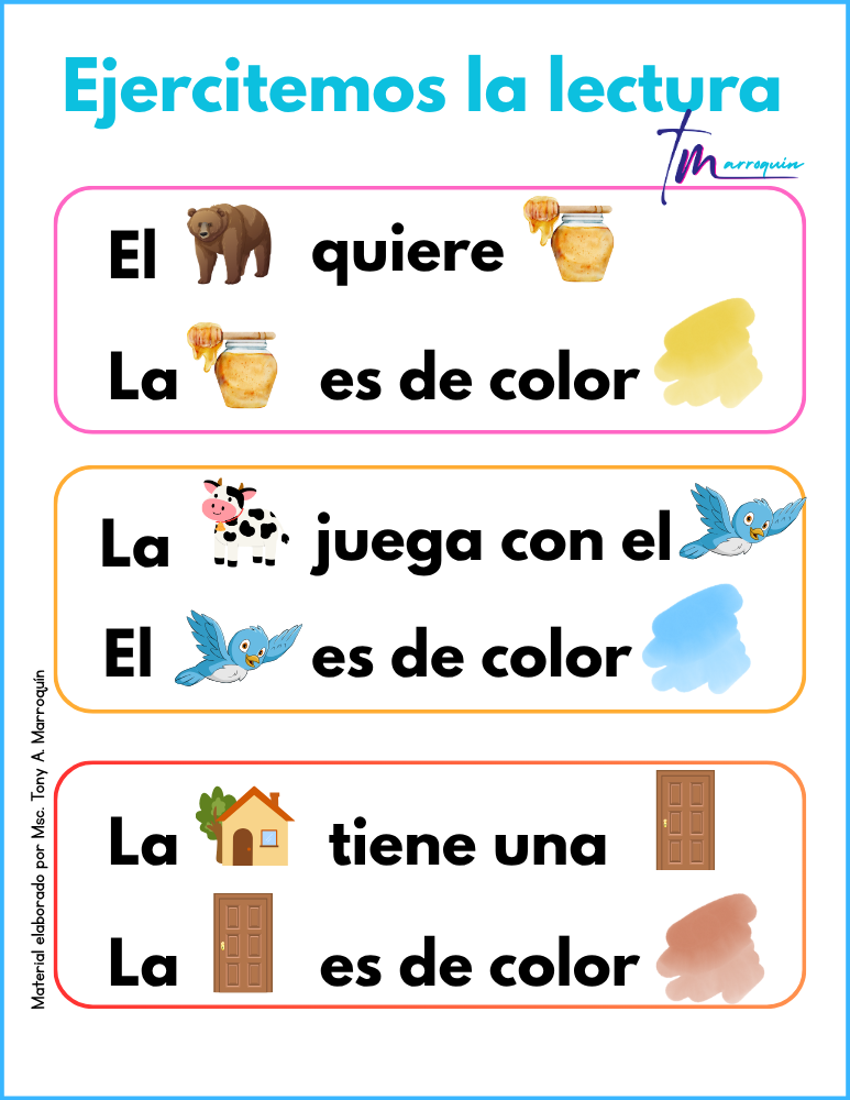 Lectura con pictogramas 2