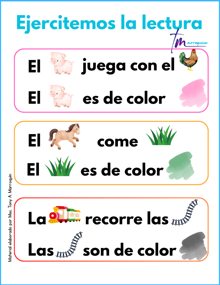 Lectura con pictogramas 4