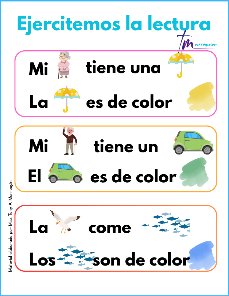 Lectura con pictogramas 5