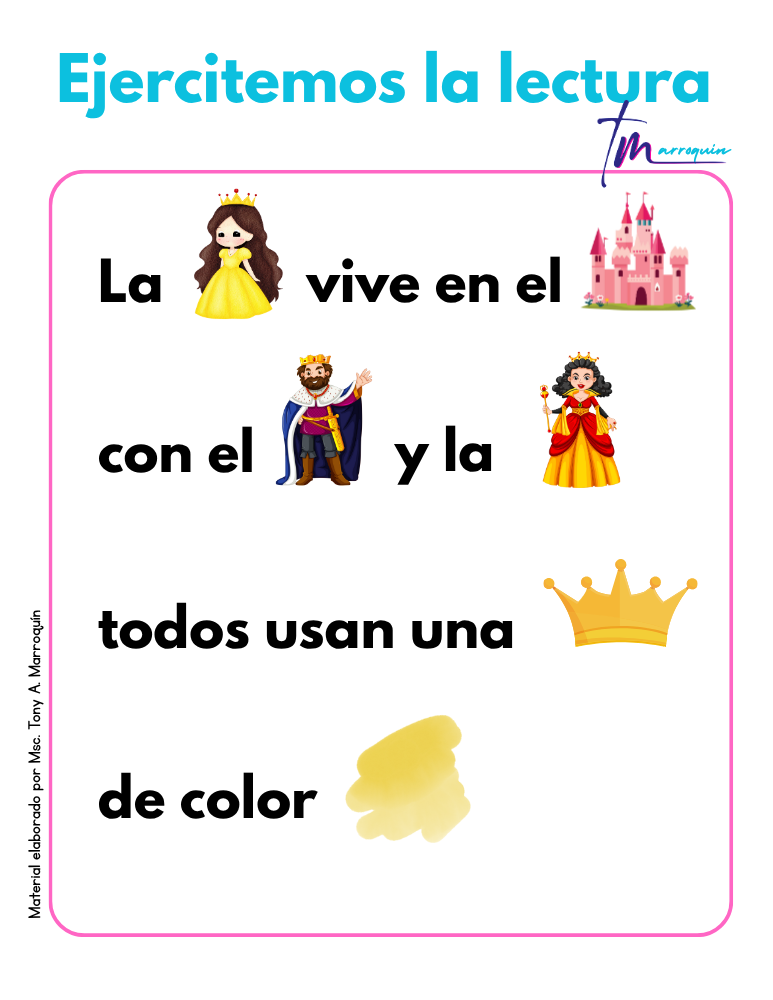 Lectura con pictogramas 8