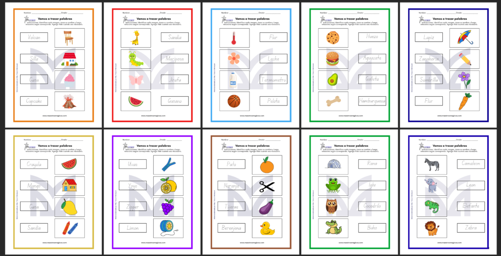 Juguemos a trazar palabras juguemos a trazar palabras