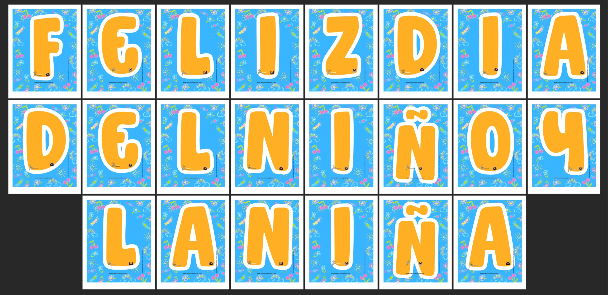 Kids day colorful banner