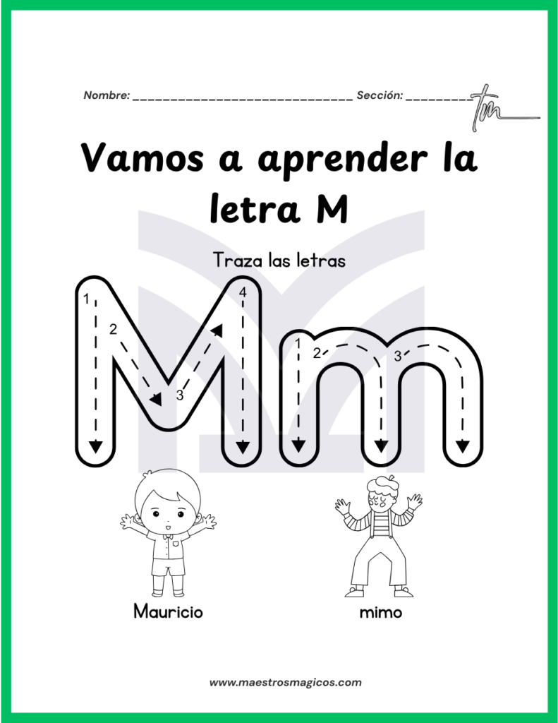 aprendamos la letra mm