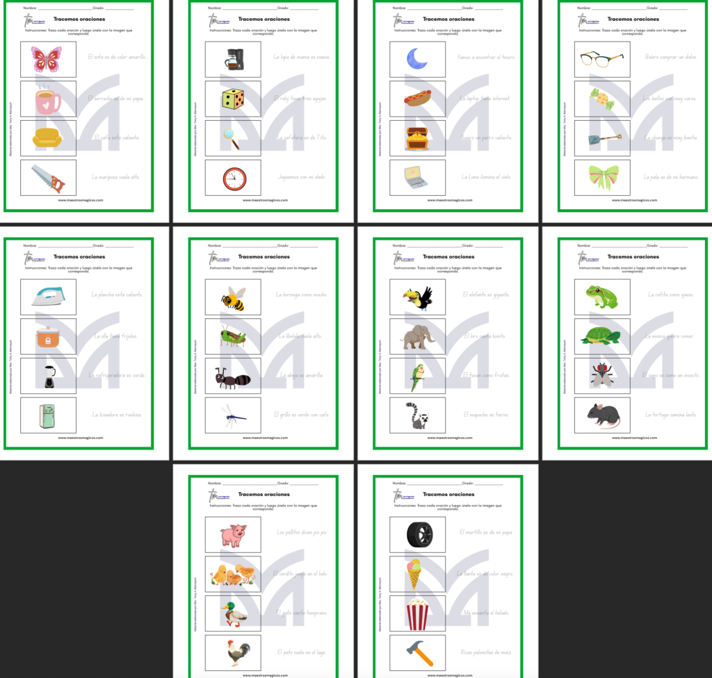 tracemos oraciones tm