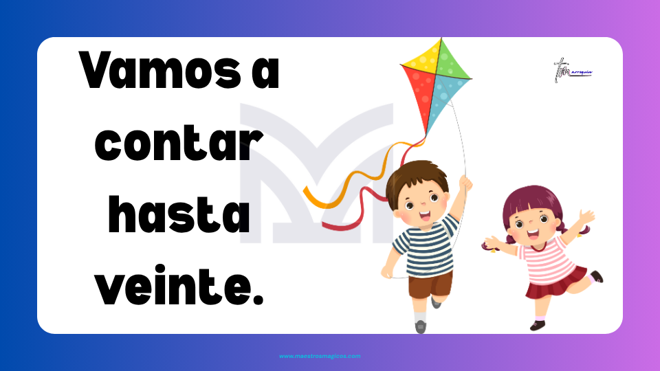 Vamos a contar hasta 20: cuadernillo imprimible con actividades de numeración en español