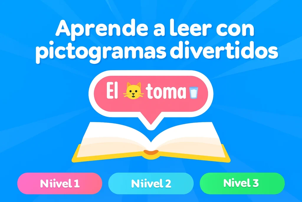 juego de lectura con pictogramas