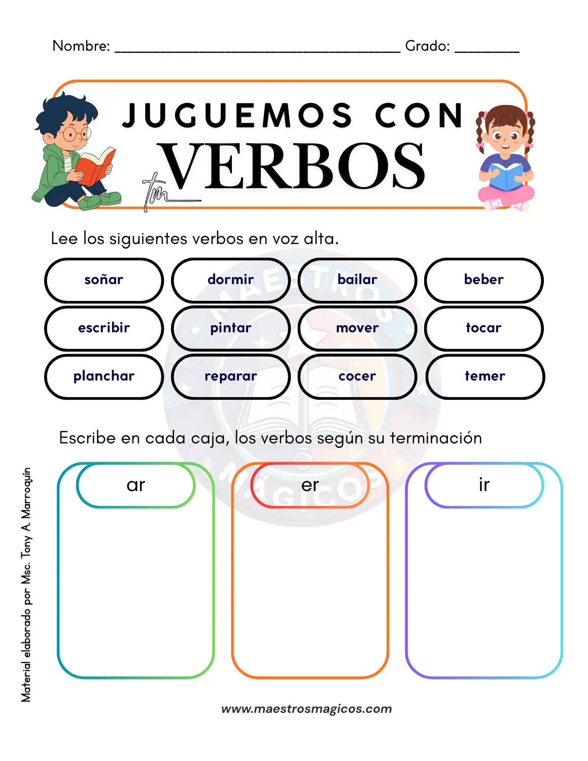 Juguemos con verbos – Página 2