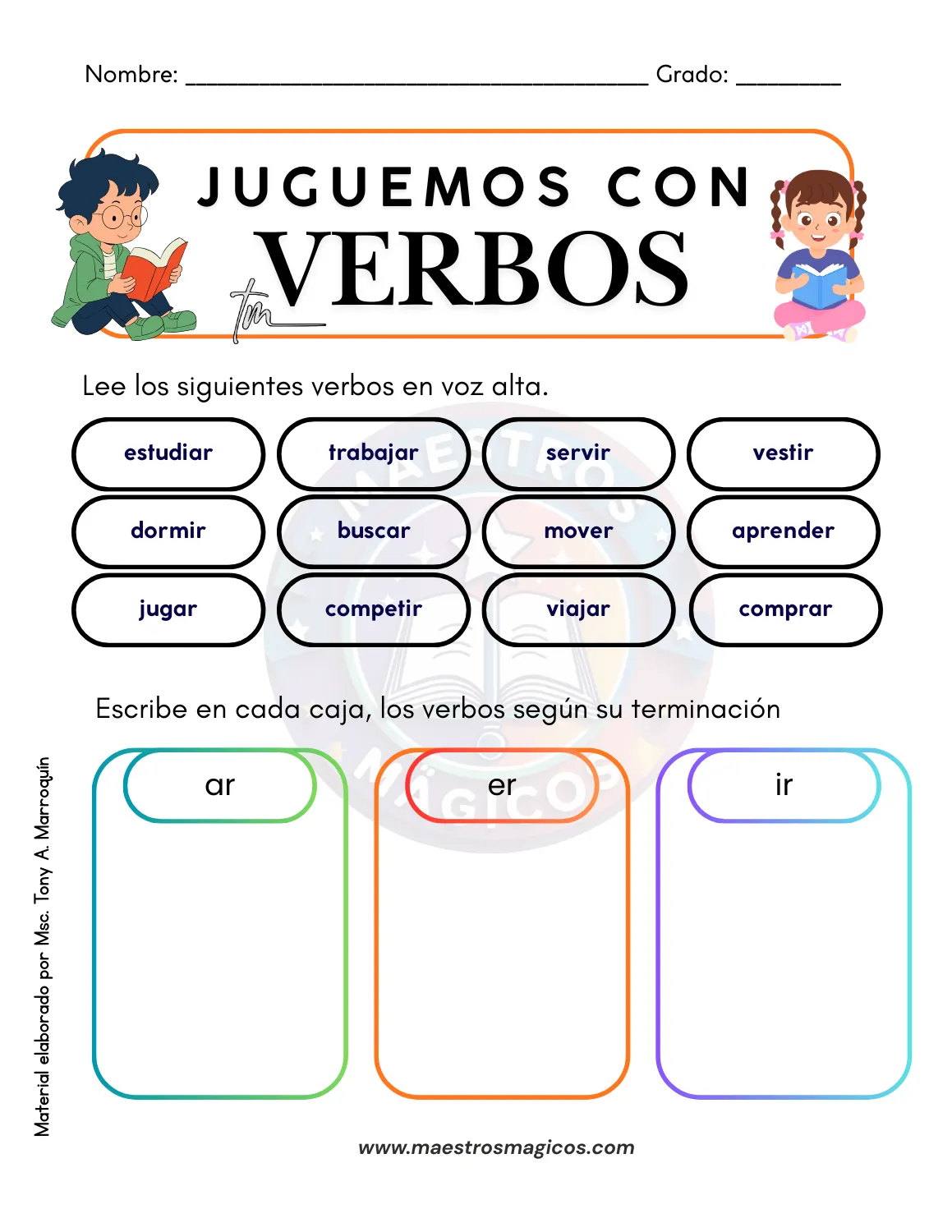 Juguemos con verbos – Página 4