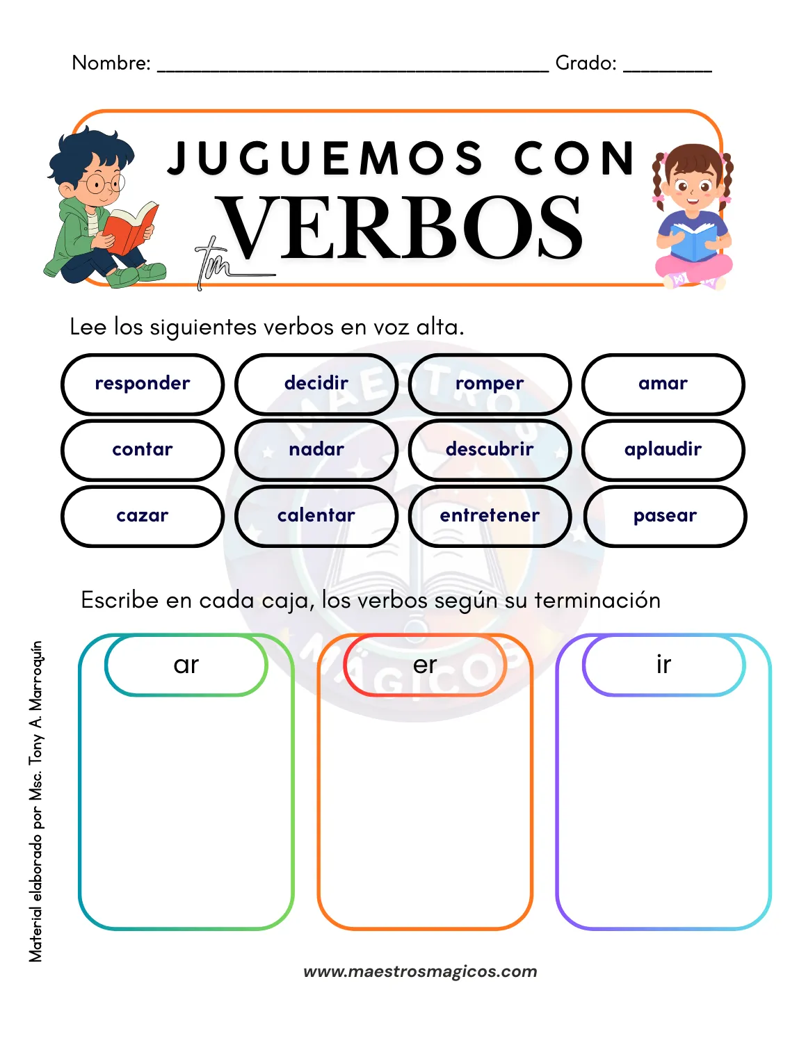 Juguemos con verbos – Página 5