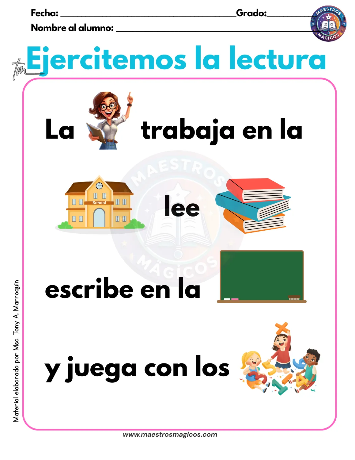 Lectura 9 con pictogramas