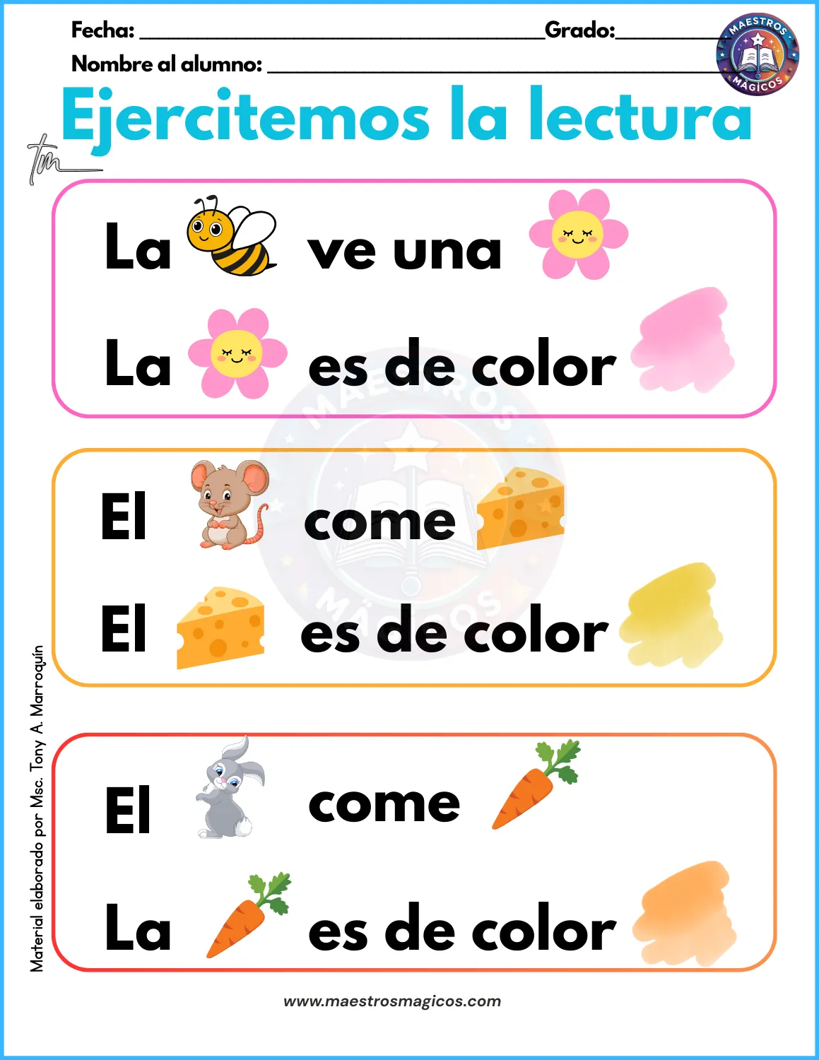 Lectura 1 con pictogramas