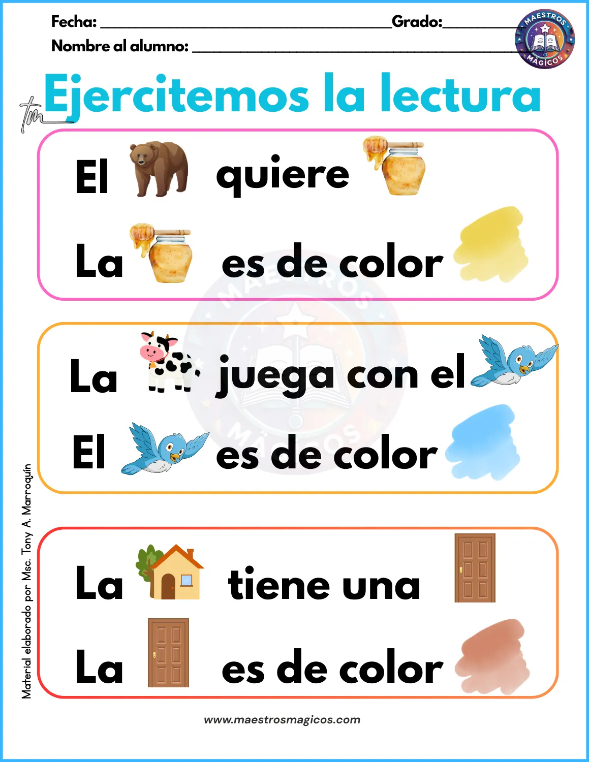 Lectura 2 con pictogramas