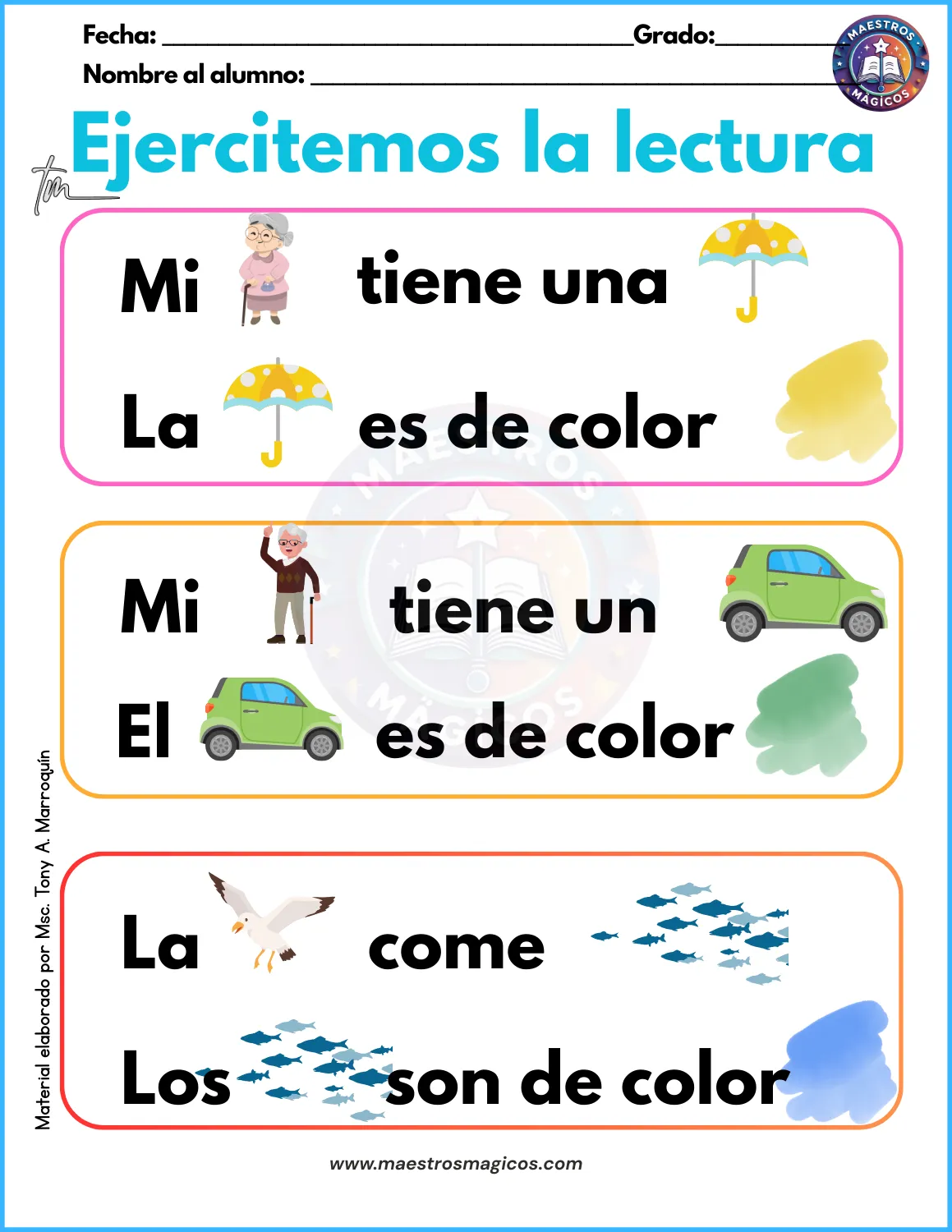 Lectura 5 con pictogramas