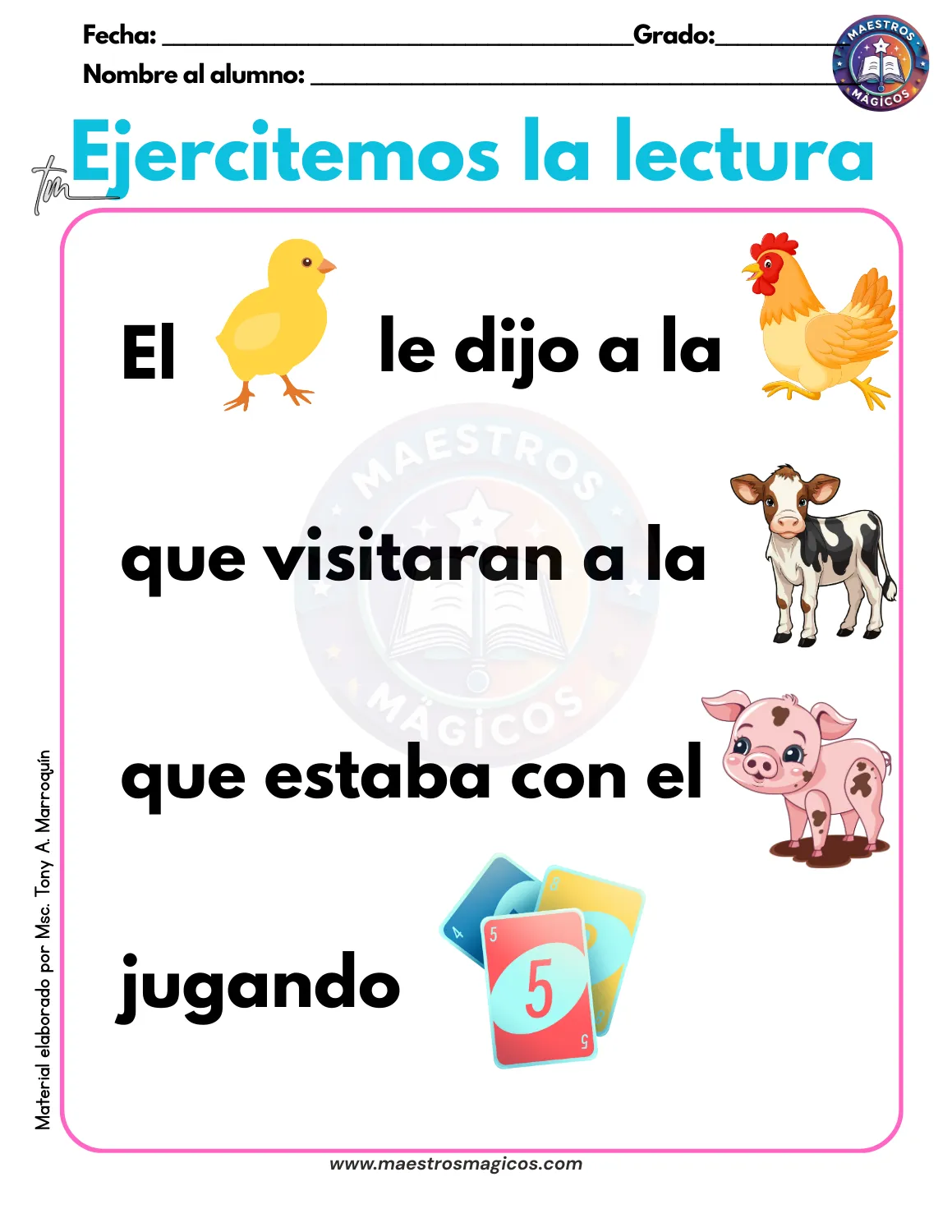 Lectura 6 con pictogramas