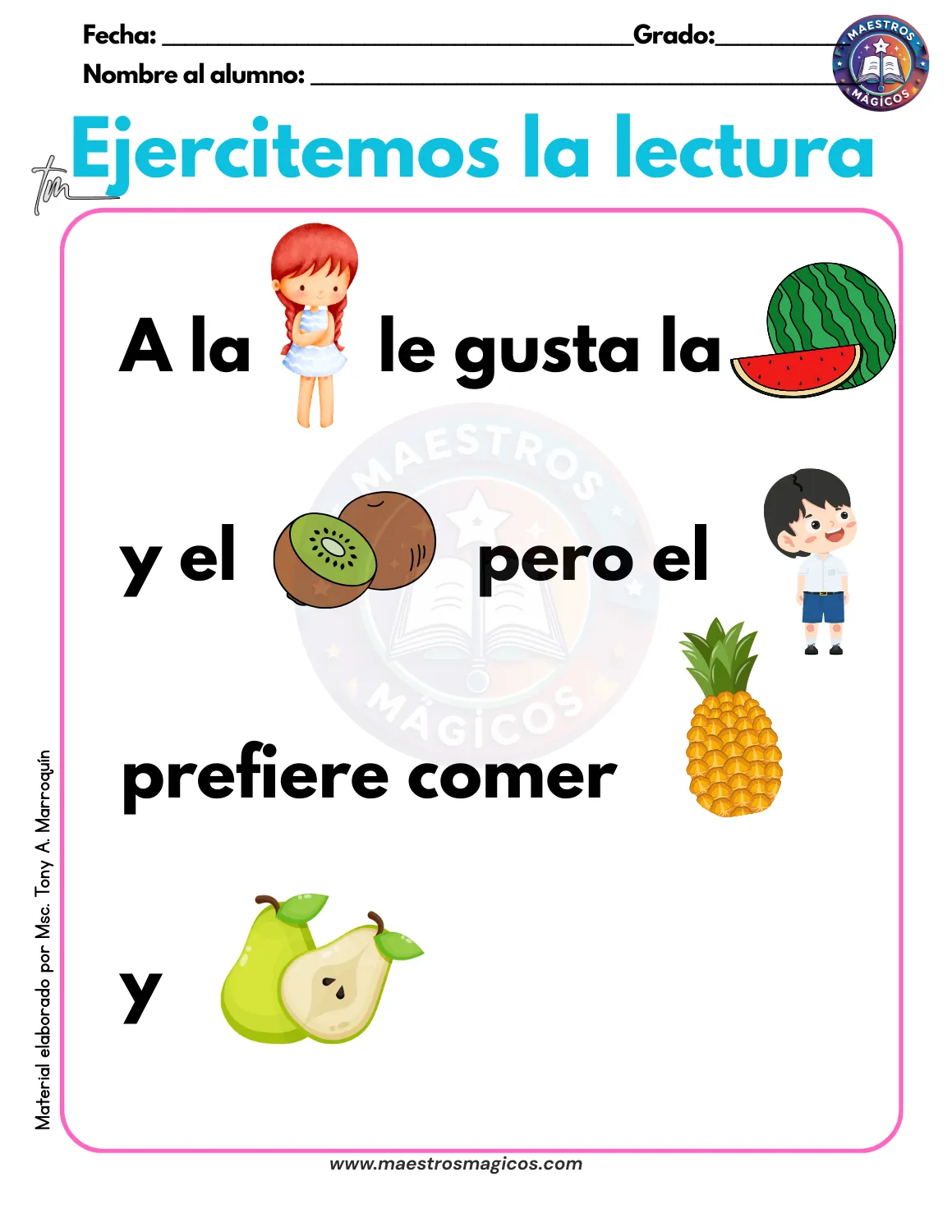 Lectura 7 con pictogramas