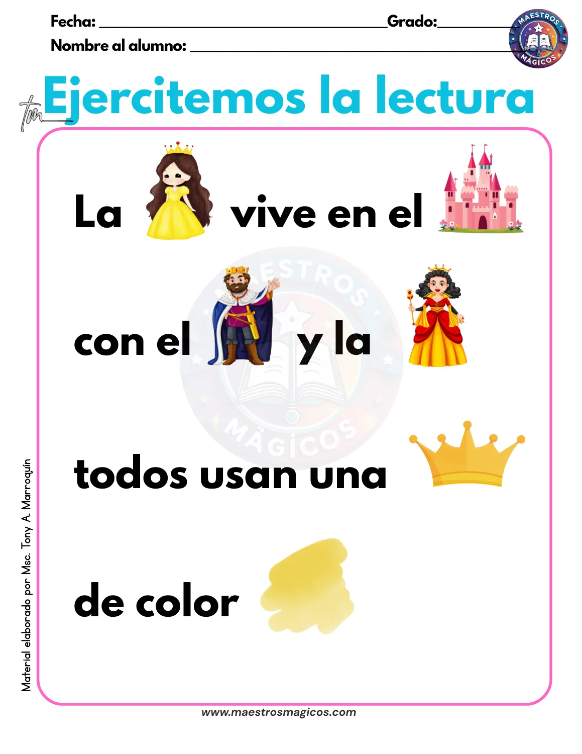 Lectura 8 con pictogramas