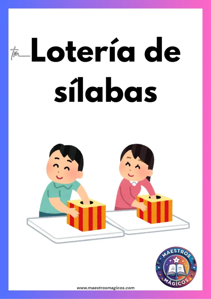 Lotería de sílabas lotería de sílabas portada
