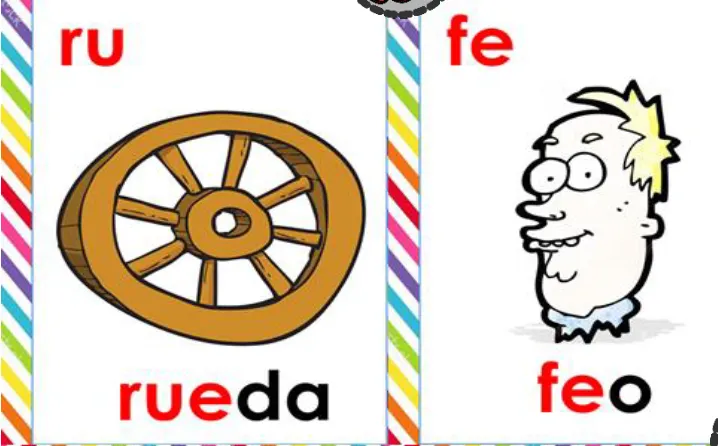 Lotería de sílabas - más tarjetas ilustradas