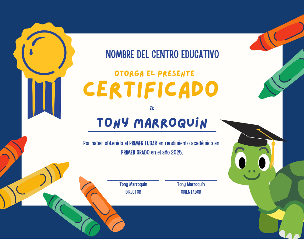 Diploma de reconocimiento a la participación modelo 5
