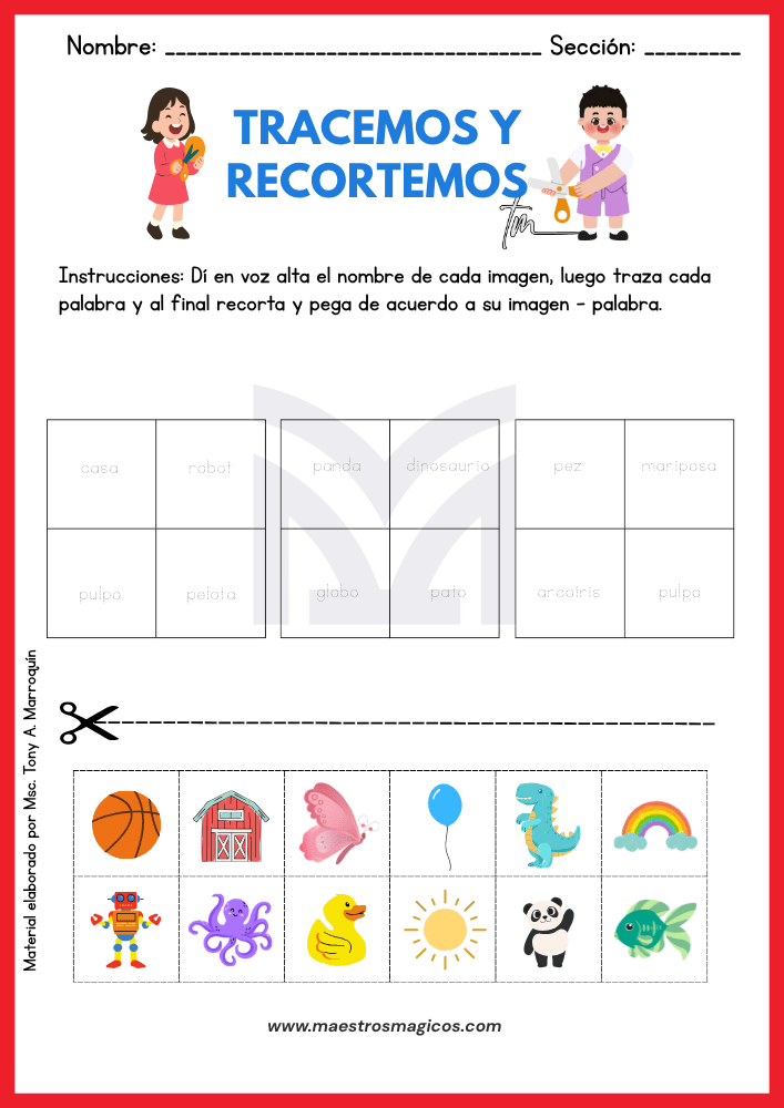 Tracemos y recortemos Hoja 2: Caminos y ondas