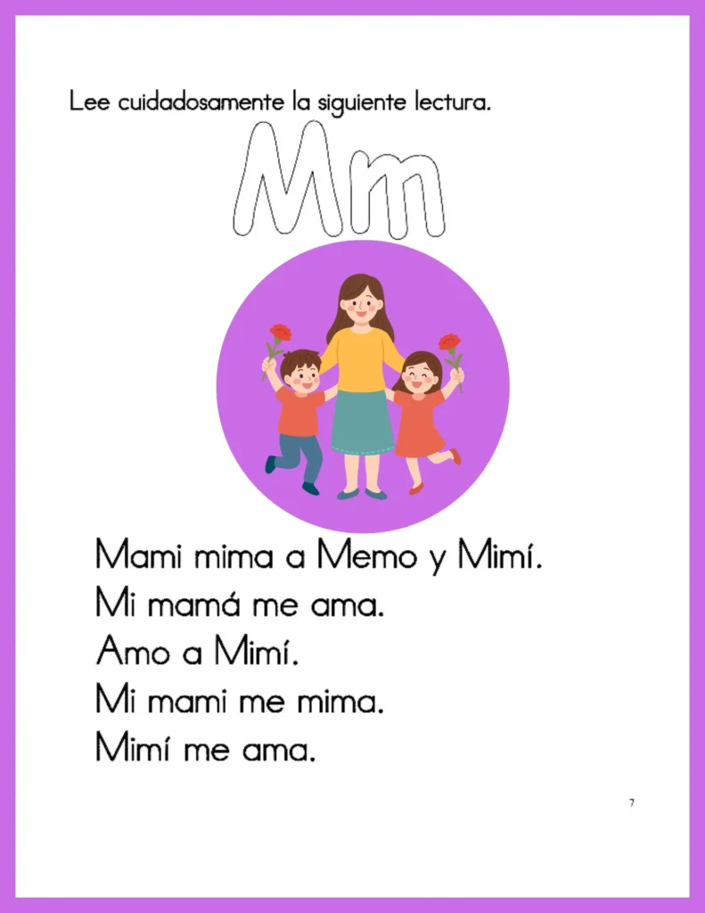 actividades de refuerzo letra mtm1