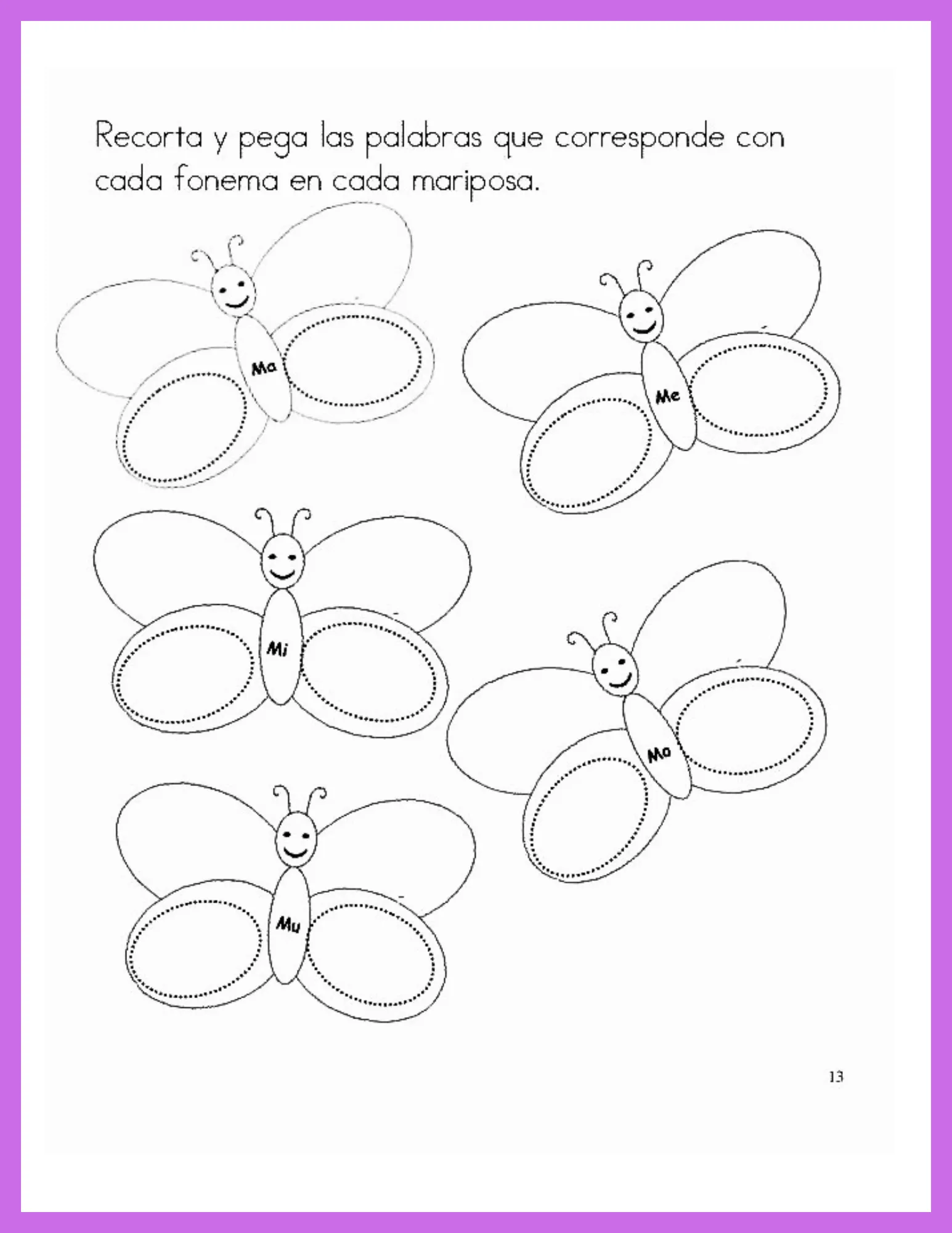 Completar silabas ma me mi mo mu