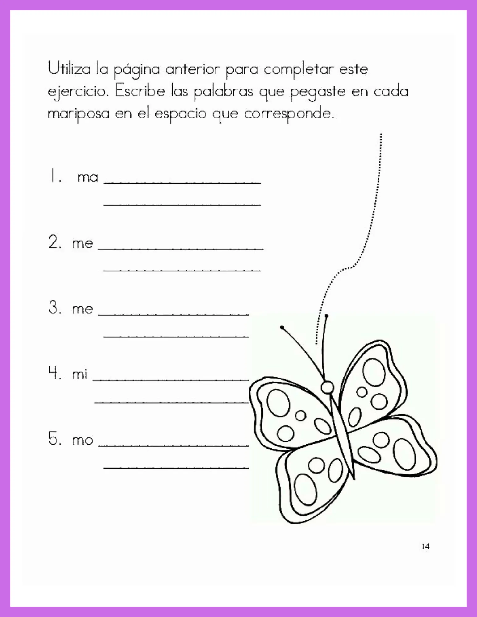 Asociacion silabica M