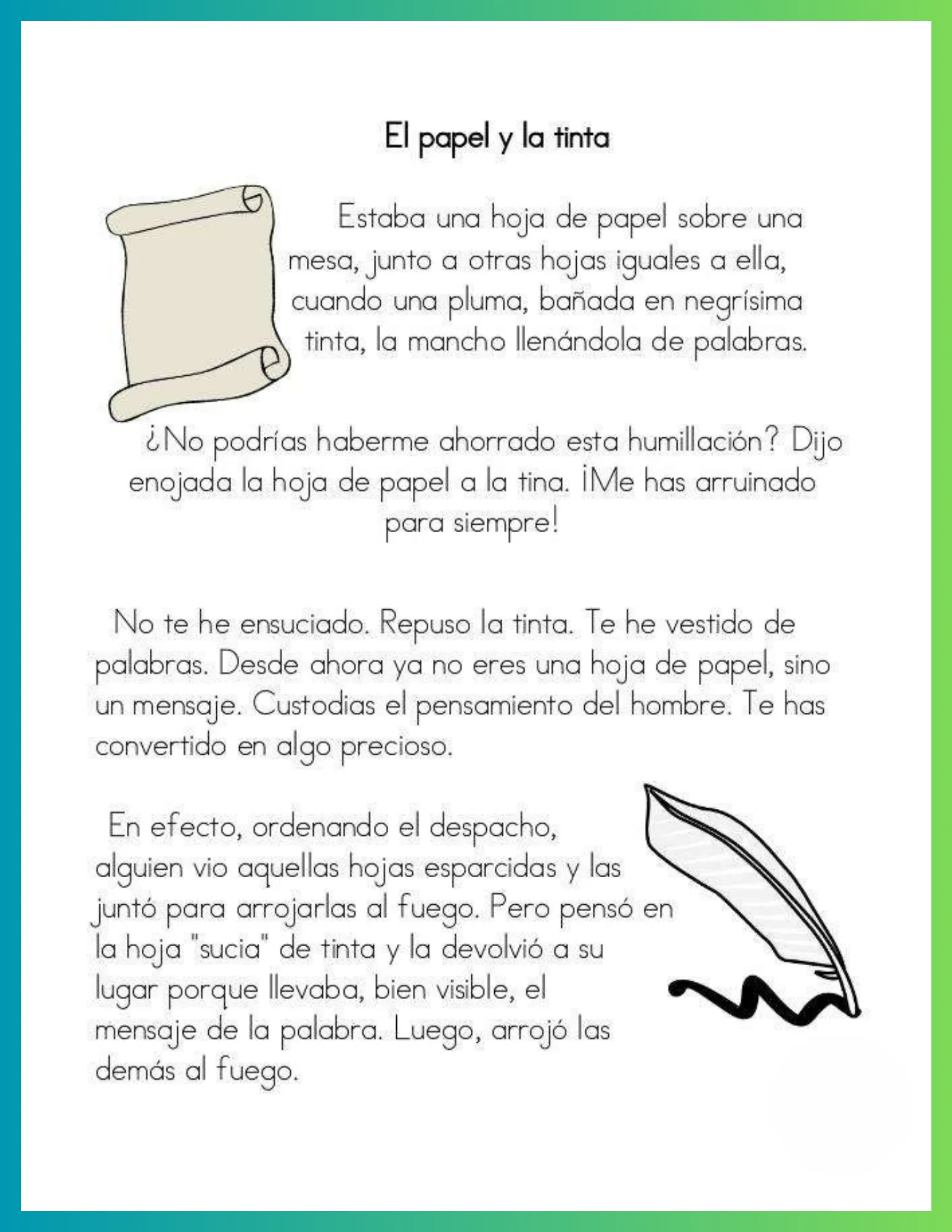 Lectura la nube y la niña