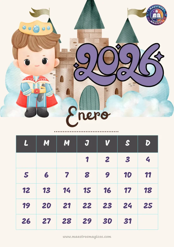 calendario mensual principe 2026tm1