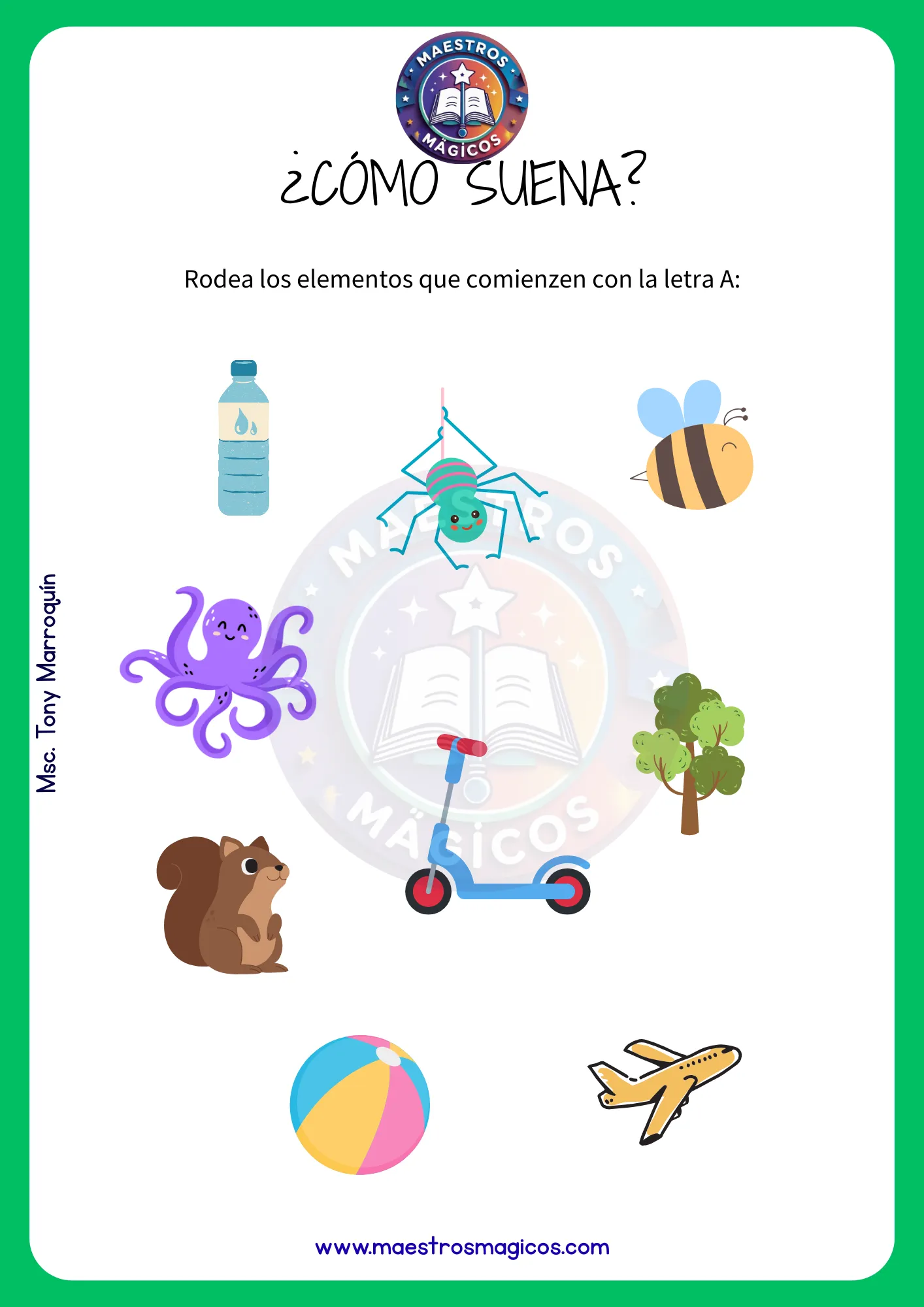 Selección de objetos con A