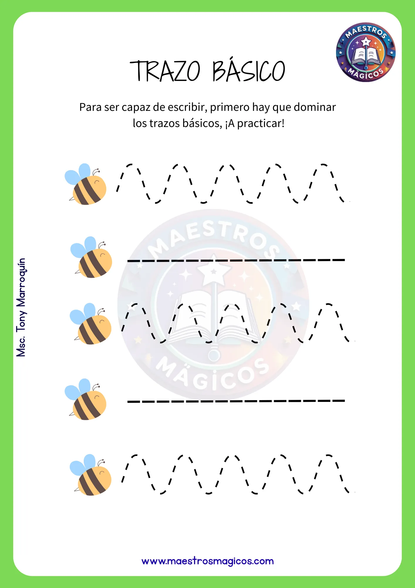 Grafomotricidad previa zig zag