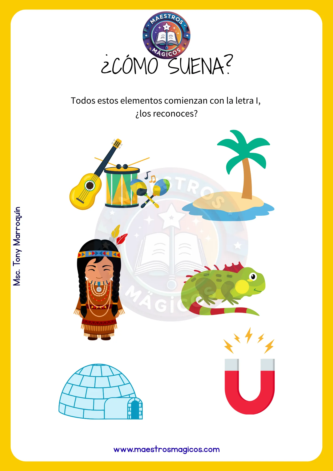 Discriminación auditiva letra I