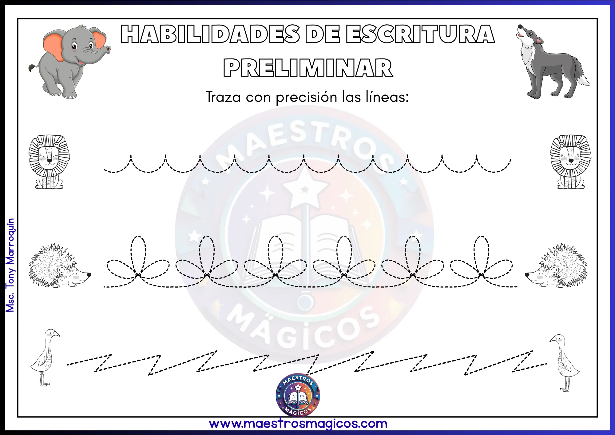 Trazo ondas elefante