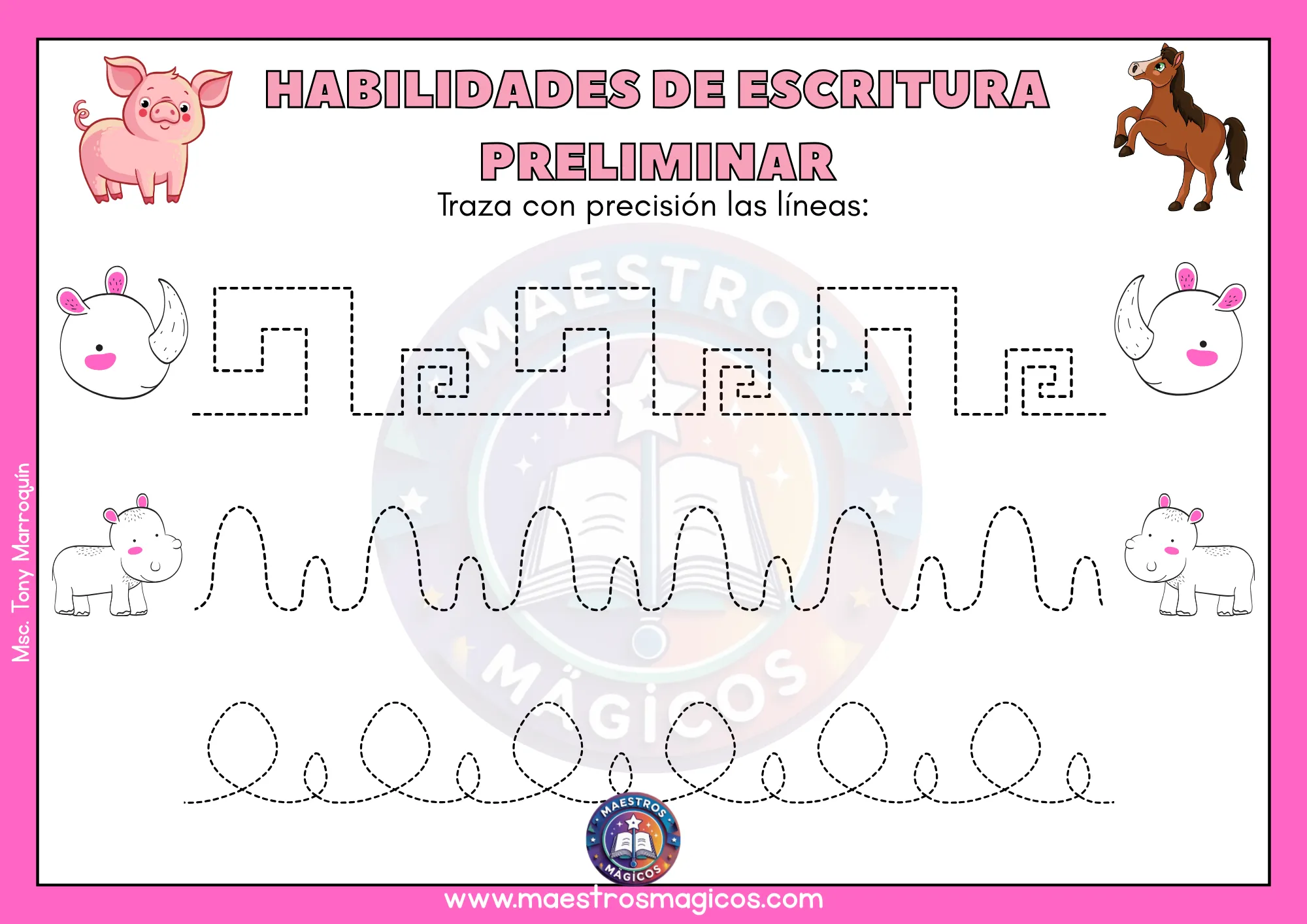 Trazo grecas cerdito