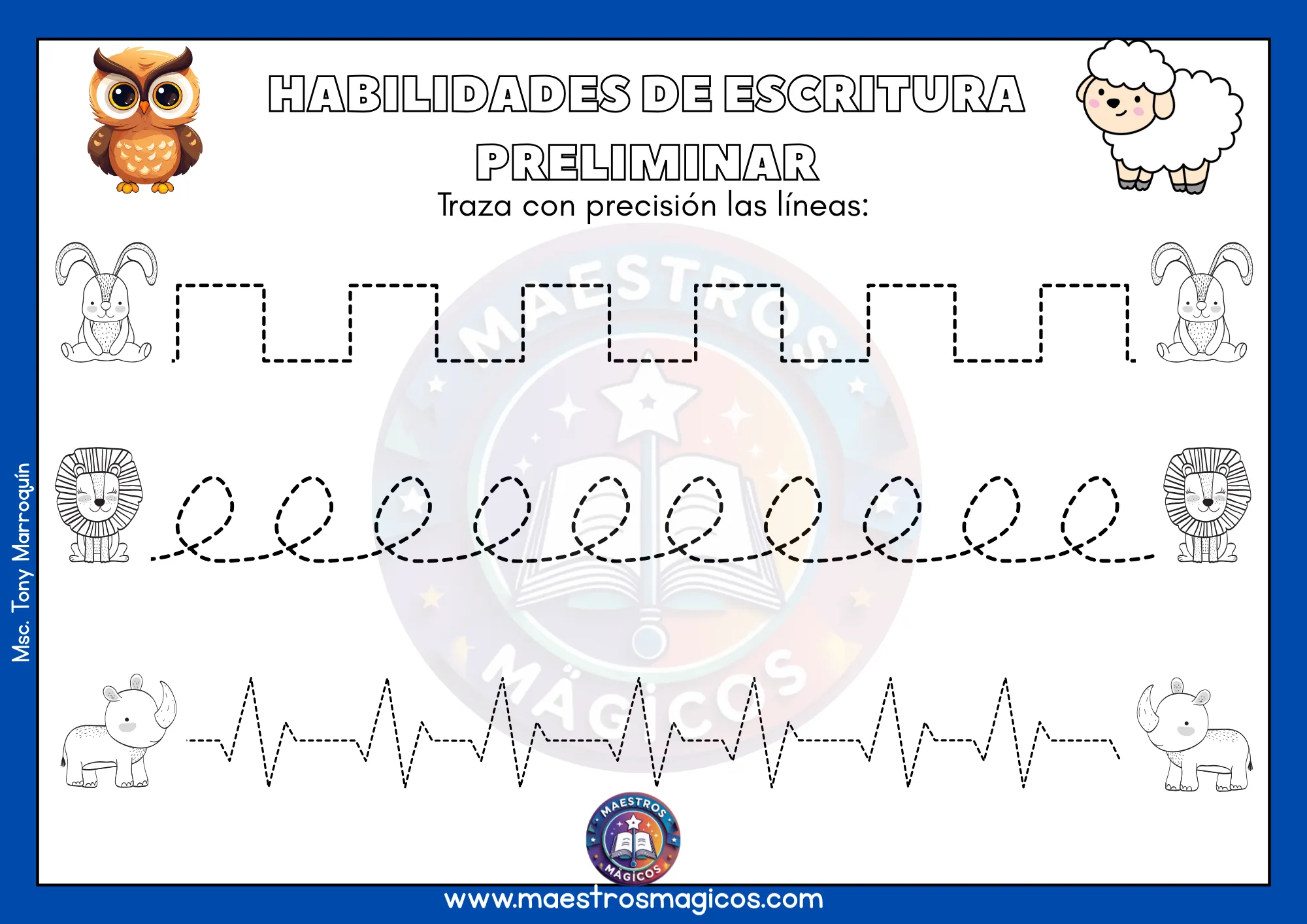 Trazo ondas cuadradas búho