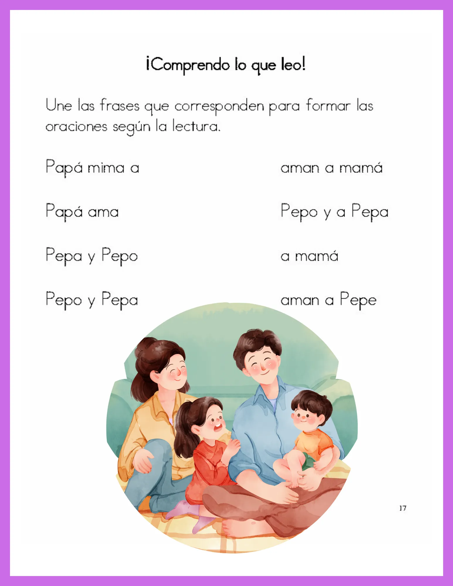 Cuadernillo de refuerzo letra P portada PDF