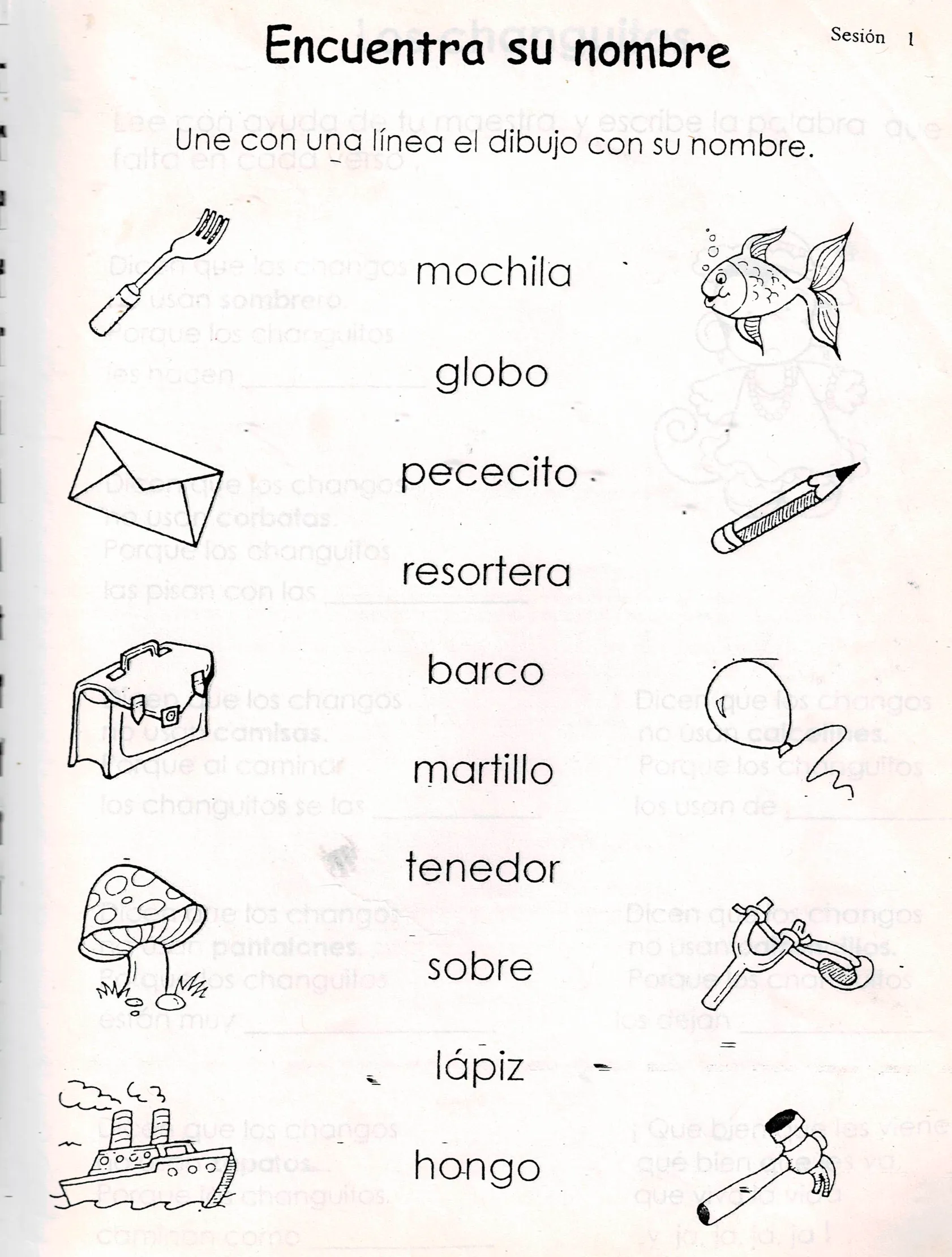 Ejercicio de completar oraciones ratón