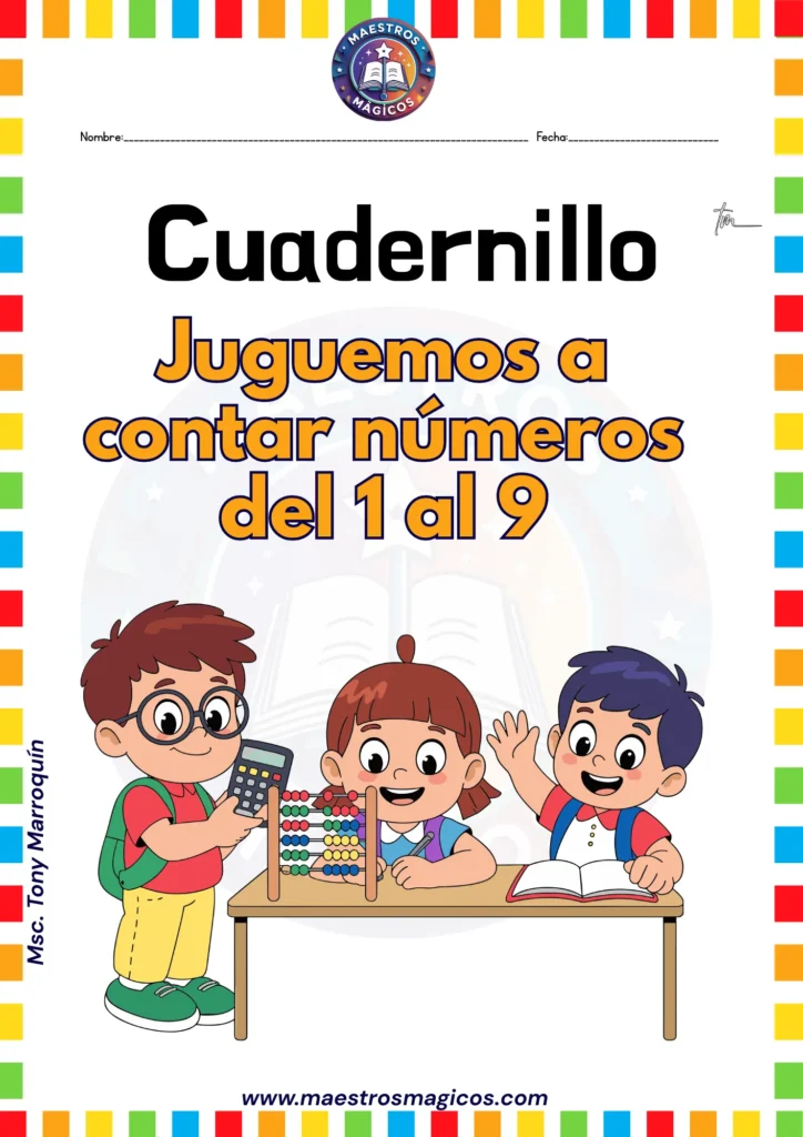 juguemos a contar y trazar números del 1 al 9tm1