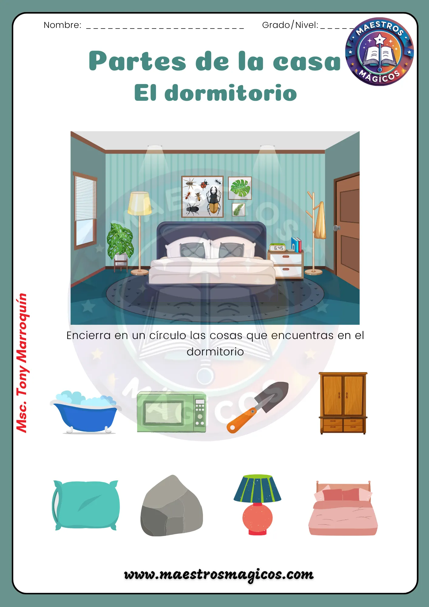 Colorear dormitorio infantil