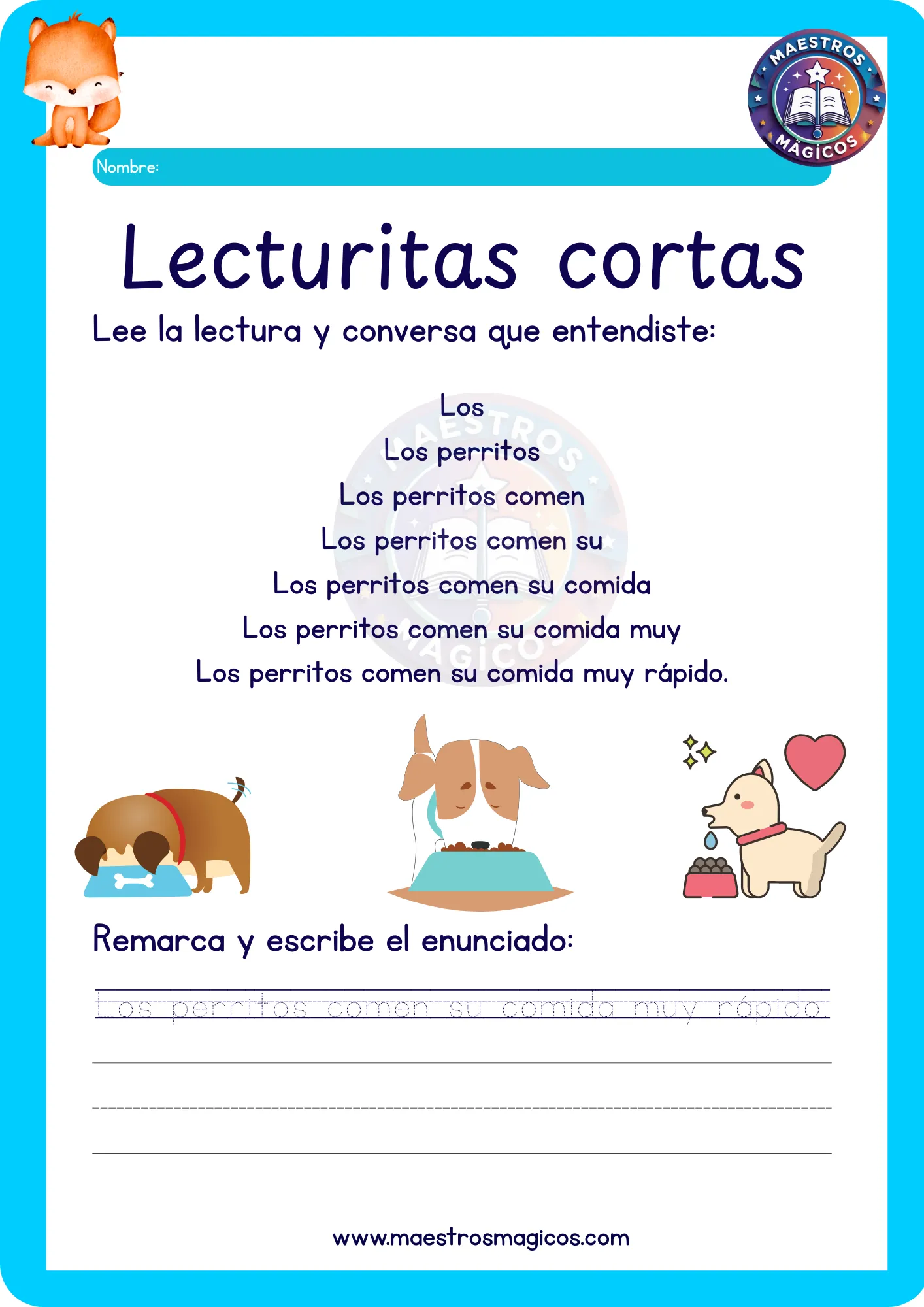 Lectura piramidal Los perritos
