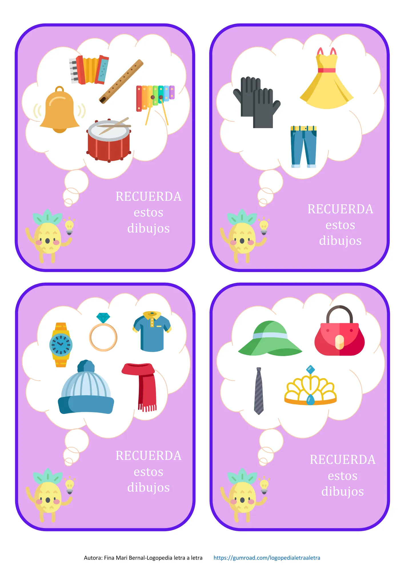 Ficha memoria ropa y accesorios