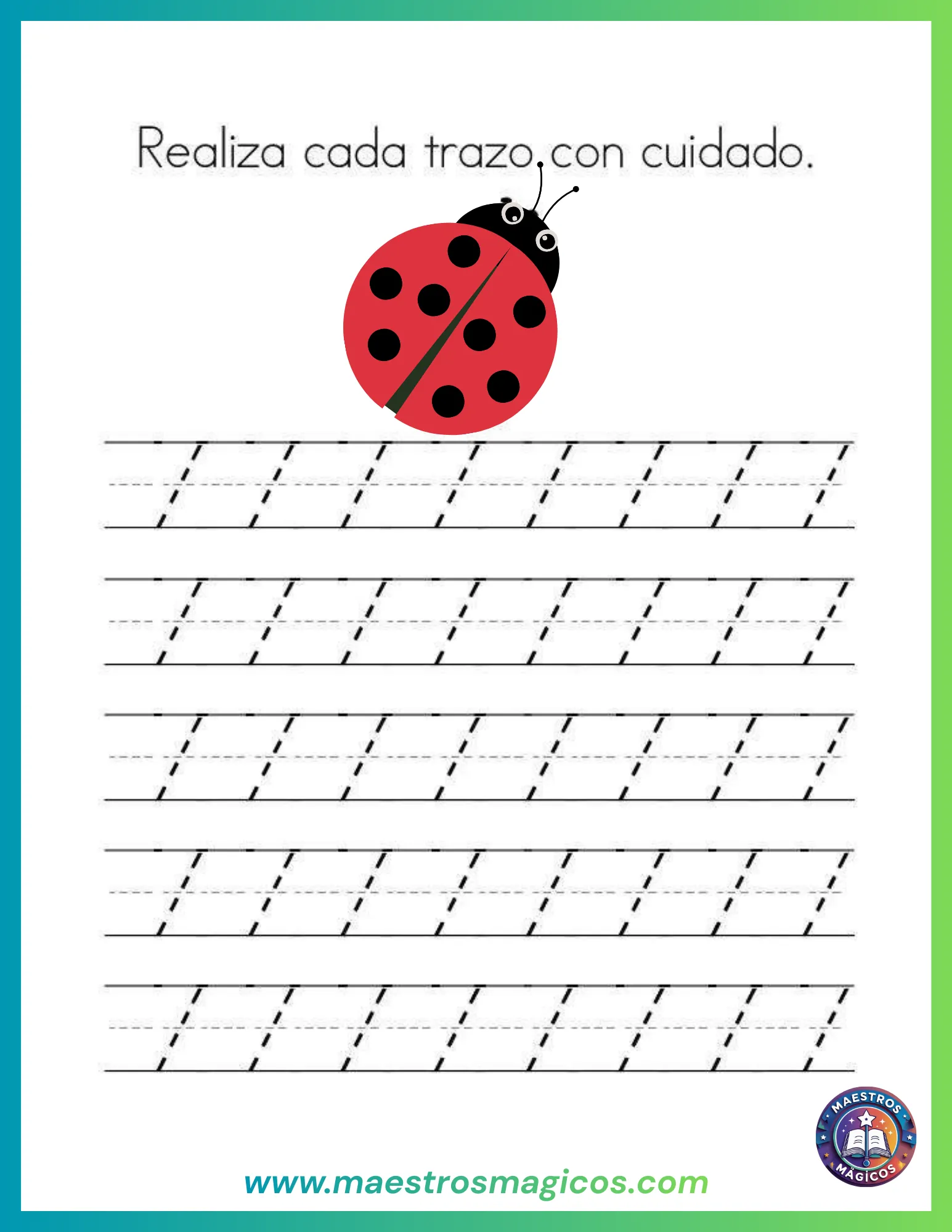 Trazos diagonales catarinas