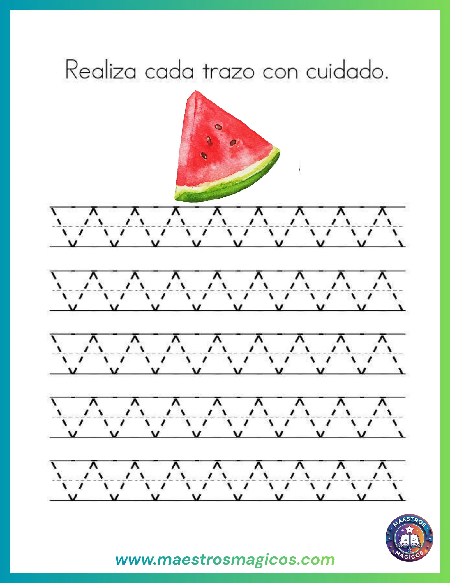 Trazos curvos sandía